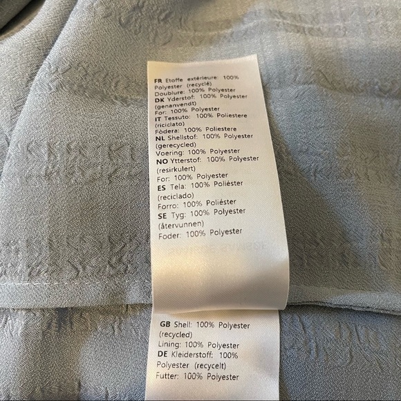 Samsøe Samsøe Jolie Short Floaty Relaxed Dress in Dusty Blue - Picture 6 of 9